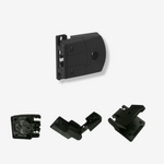 Compact latching hinge