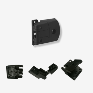 Compact latching hinge